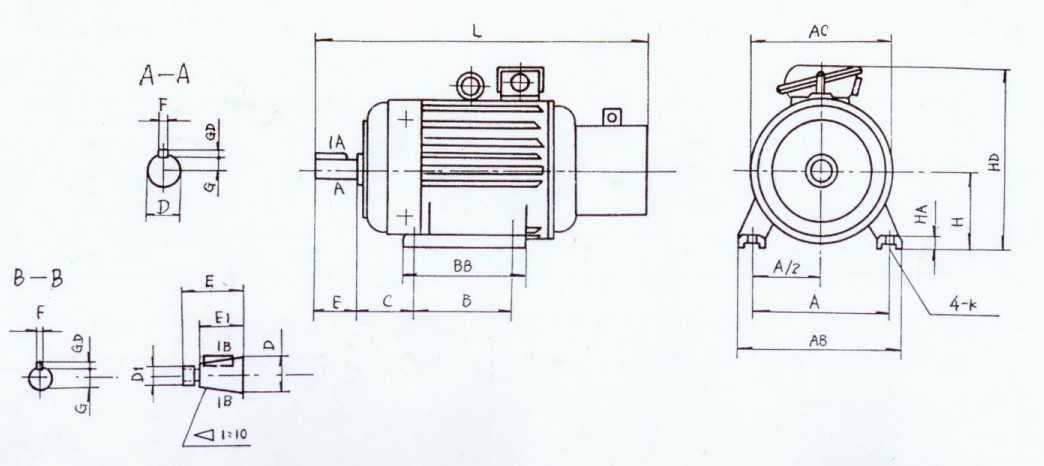 Yzpe112-250 drawing